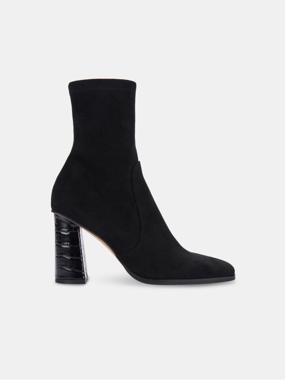 Dolce Vita Peyta Black Block Heel Booties